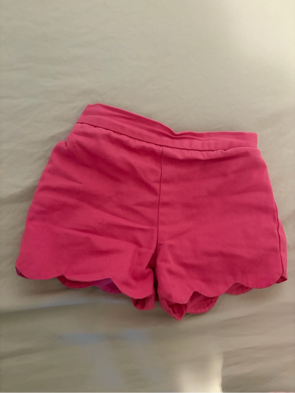 Kids Pink Scallop Hem Shorts jacadi